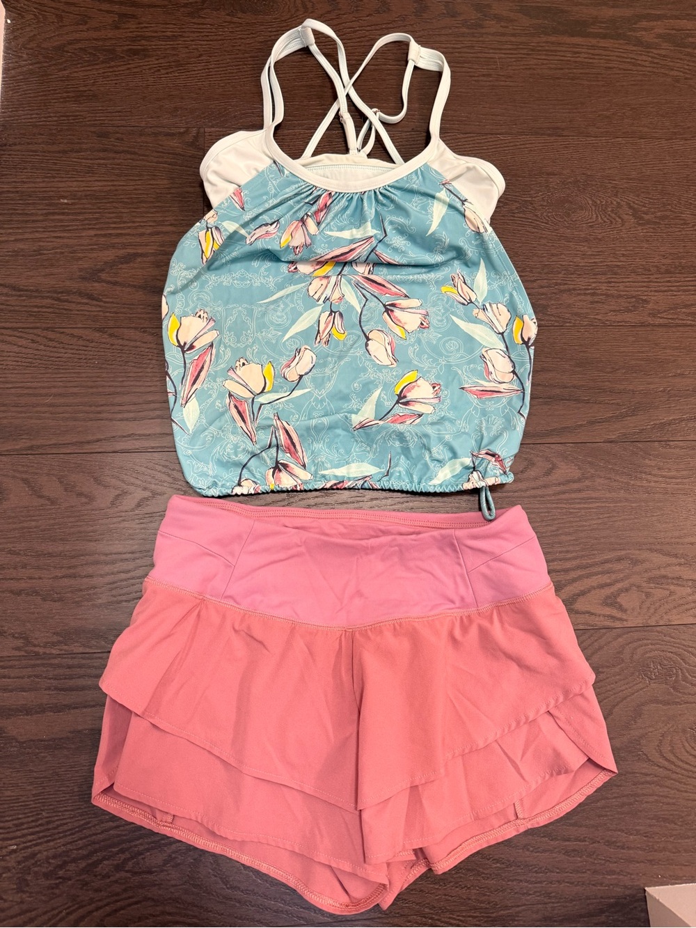 Calia by Carrie Underwood 💘Floral Blue and Pink SwimSet